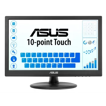 ASUS Touch VT169HE monitorius 39,6 cm (15,6 col.) 1920 x 1080 pikselių Full HD LED liečiamas stalinis juodas