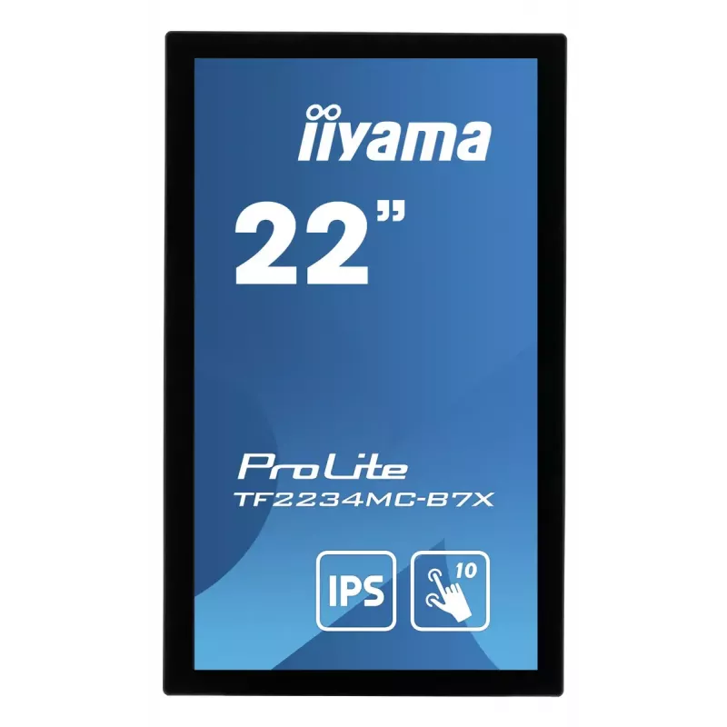 Monitorius iiyama ProLite TF2234MC-B7X 54,6 cm (21,5 colių) 1920x1080 Full HD LED liečiamas ekranas su IPS technologija