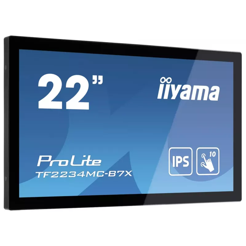 Monitorius iiyama ProLite TF2234MC-B7X 54,6 cm (21,5 colių) 1920x1080 Full HD LED liečiamas ekranas su IPS technologija