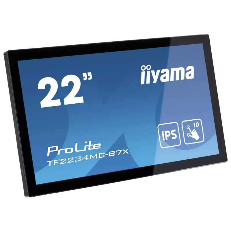 Monitorius iiyama ProLite TF2234MC-B7X 54,6 cm (21,5 colių) 1920x1080 Full HD LED liečiamas ekranas su IPS technologija