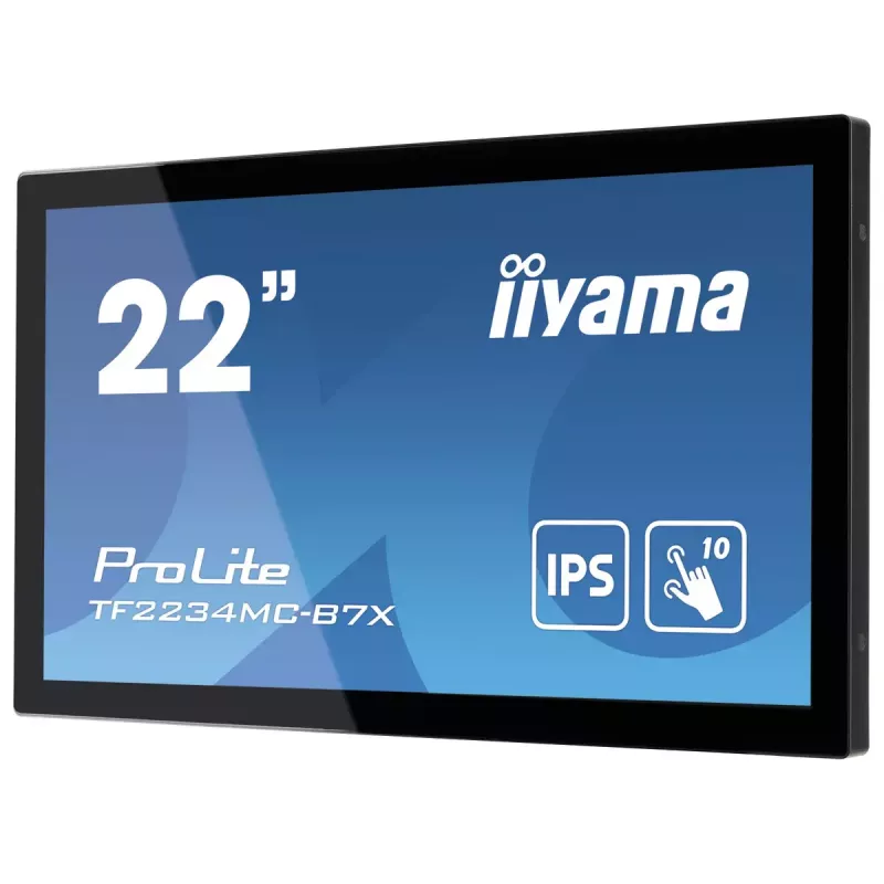 Monitorius iiyama ProLite TF2234MC-B7X 54,6 cm (21,5 colių) 1920x1080 Full HD LED liečiamas ekranas su IPS technologija