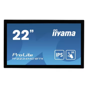 Monitorius iiyama ProLite TF2234MC-B7X 54,6 cm (21,5 colių) 1920x1080 Full HD LED liečiamas ekranas su IPS technologija