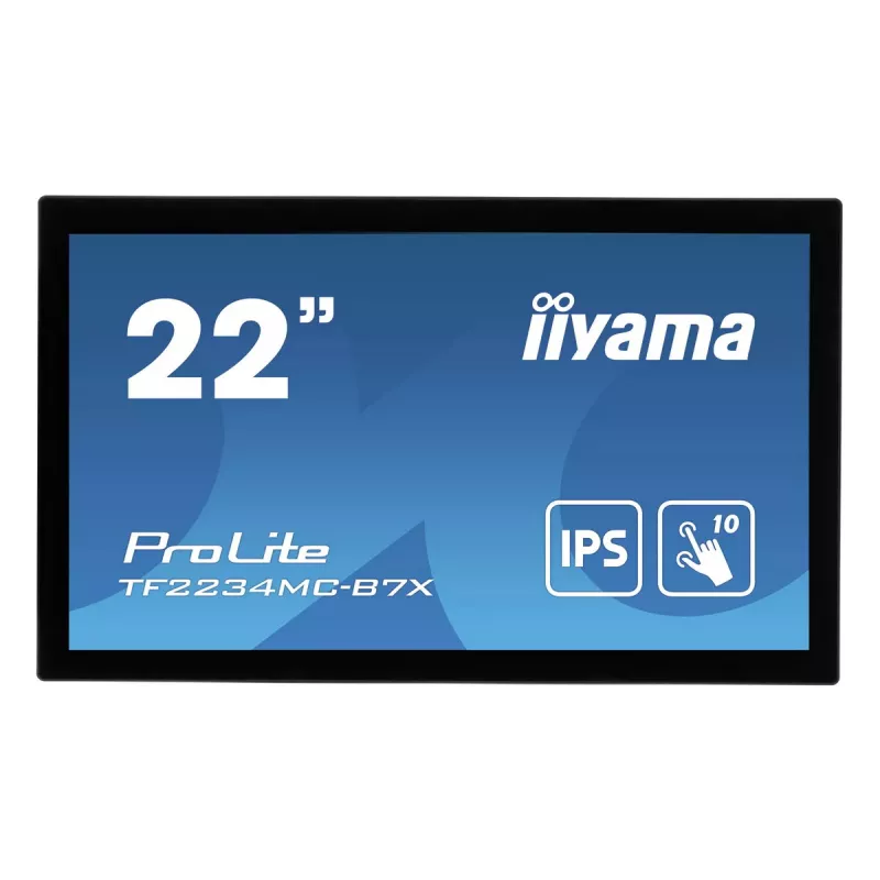 Monitorius iiyama ProLite TF2234MC-B7X 54,6 cm (21,5 colių) 1920x1080 Full HD LED liečiamas ekranas su IPS technologija