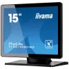 Monitorius iiyama ProLite T1521MSC-B2 38,1 cm (15 colių) 1024 x 768 XGA LED liečiamas ekranas, stalinis, juodas