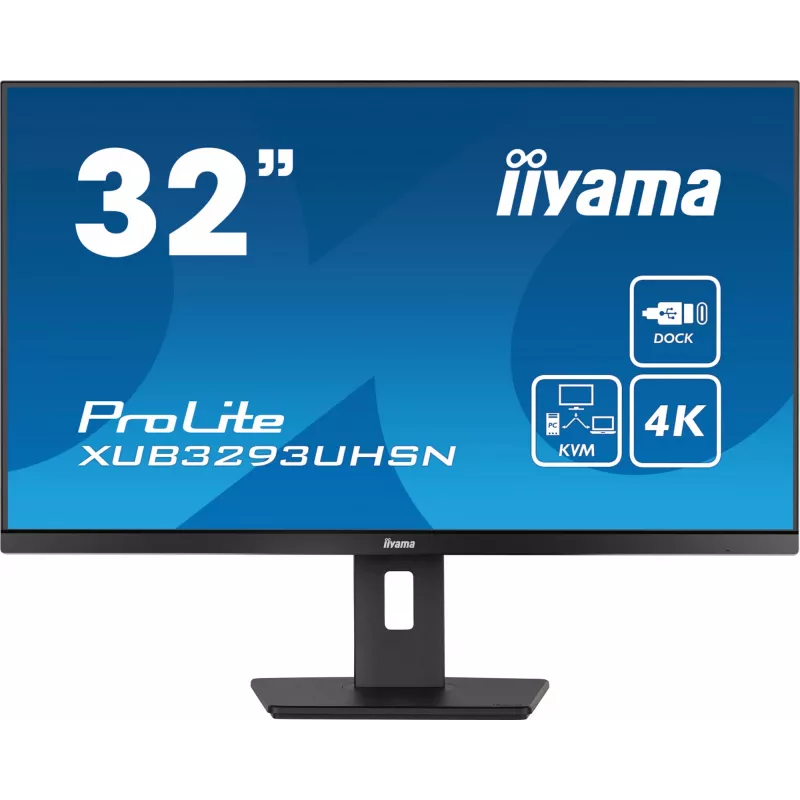 Monitorius iiyama ProLite XUB3293UHSN-B5 80 cm (31.5 col.) 4K Ultra HD LCD juodas