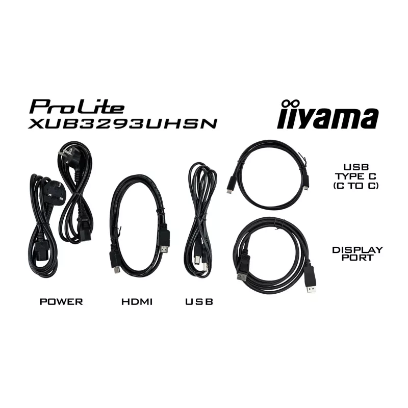 Monitorius iiyama ProLite XUB3293UHSN-B5 80 cm (31.5 col.) 4K Ultra HD LCD juodas