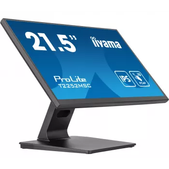 Monitorius iiyama ProLite T2252MSC-B2 54,6 cm (21,5 colio) Full HD 1920x1080 LCD liečiamuoju ekranu juodas
