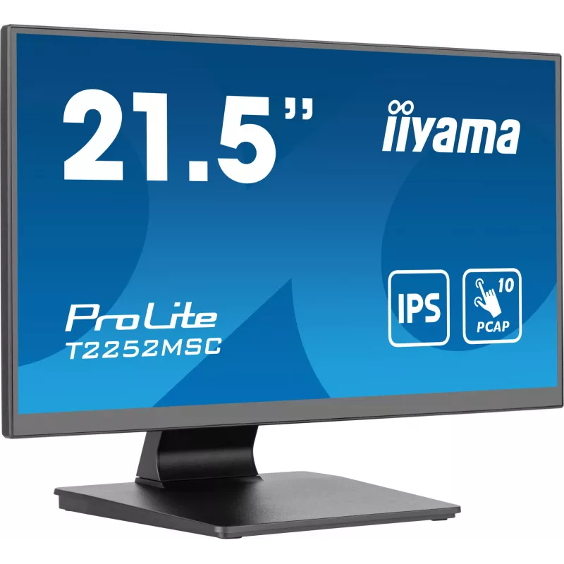 Monitorius iiyama ProLite T2252MSC-B2 54,6 cm (21,5 colio) Full HD 1920x1080 LCD liečiamuoju ekranu juodas