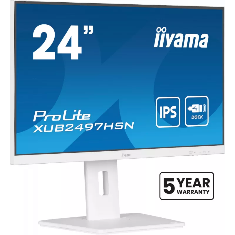 Monitorius iiyama ProLite XUB2497HSN-W2 60,5 cm (23,8 colio) Full HD LED baltas