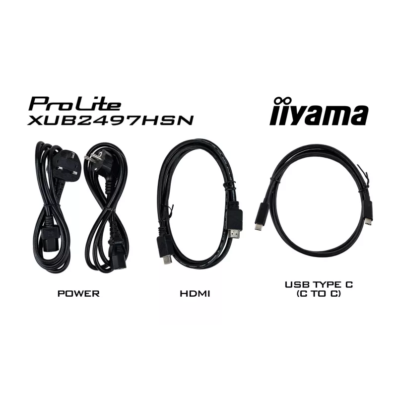 Monitorius iiyama ProLite XUB2497HSN-W2 60,5 cm (23,8 colio) Full HD LED baltas