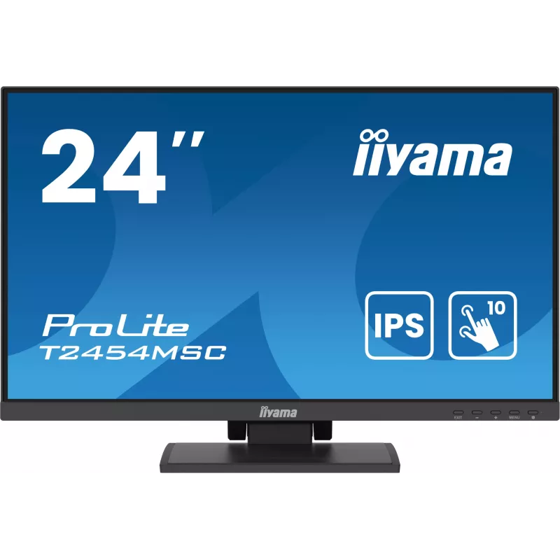 Monitorius iiyama ProLite T2454MSC-B2AG 60,5 cm (23,8 colių) 1920 x 1080 pikselių Full HD LED liečiamasis ekranas keliems vartotojams juodas