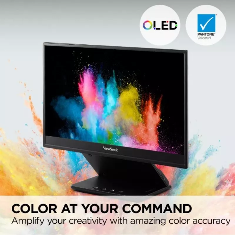 Viewsonic VP16-OLED nešiojamas monitorius 40,6 cm (16 inch) Full HD OLED juodas