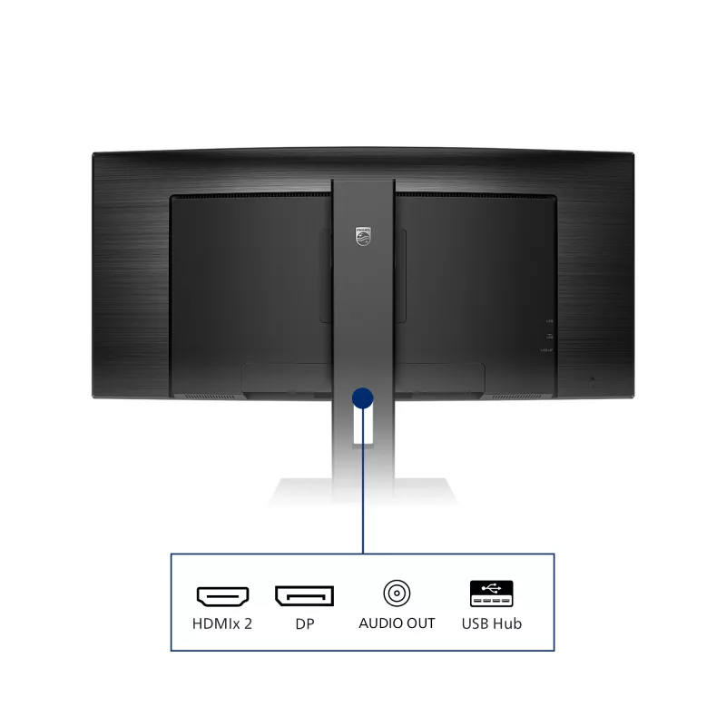 Philips B Line 345B1C/00 monitorius 86,4 cm (34 colių) 3440 x 1440 pikselių Quad HD LCD juodas
