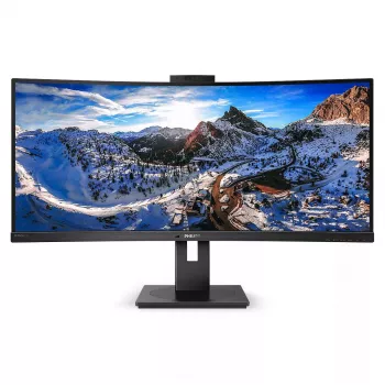 Philips P Line 346P1CRH/00 monitorius 86,4 cm (34 colių) 3440 x 1440 pikselių „UltraWide Quad HD“ juodas