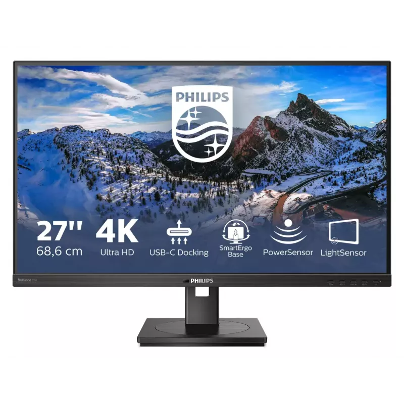 Philips 279P1/00 monitorius 68.6 cm (27 col.) 3840 x 2160 pikselių 4K Ultra HD LED juodas