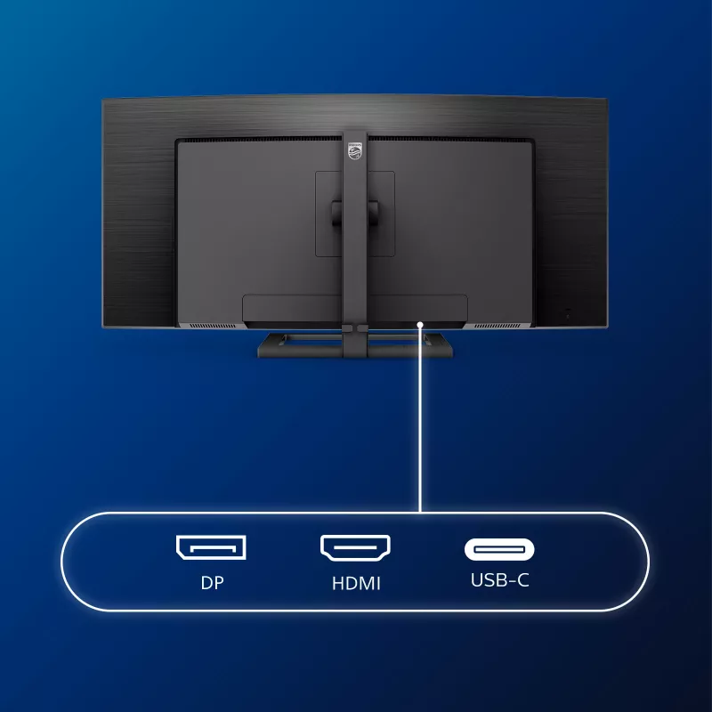 Philips E Line 346E2CUAE/00 monitorius 86,4 cm (34 colių) 3440 x 1440 pikselių Wide Quad HD+ LCD juodas