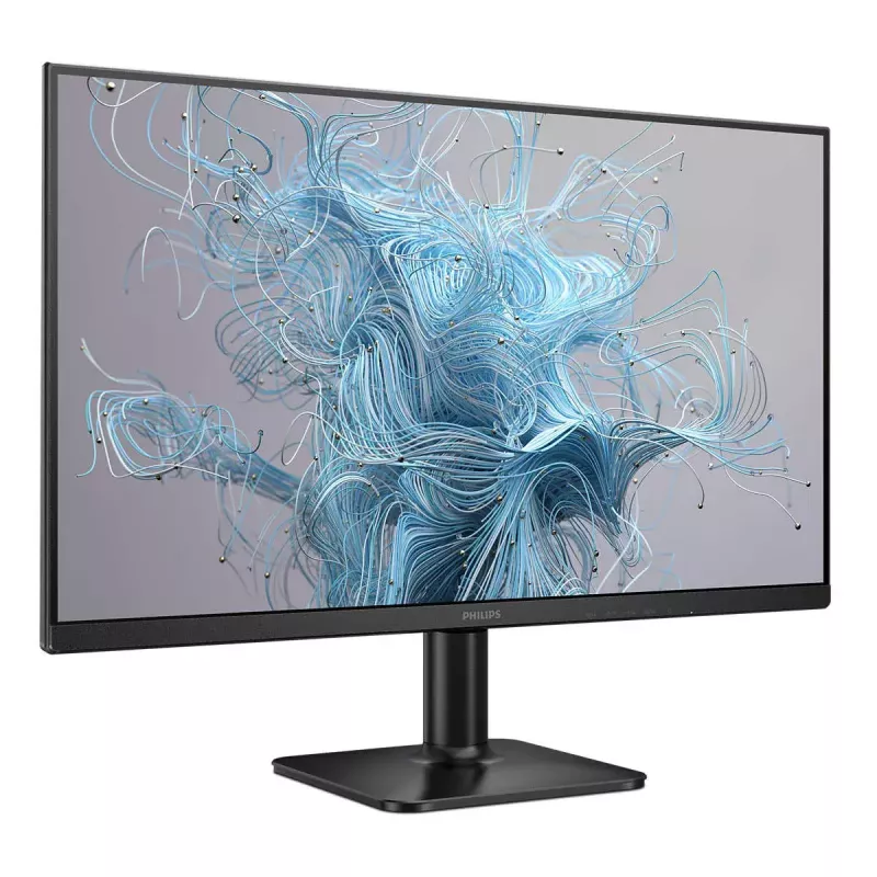 Philips 24E2N1100LB/00 23,8 colio LCD monitorius – Full HD, VA, 100 Hz, 4 ms, 250 cd/m², VESA, HDMI ir VGA, juodas