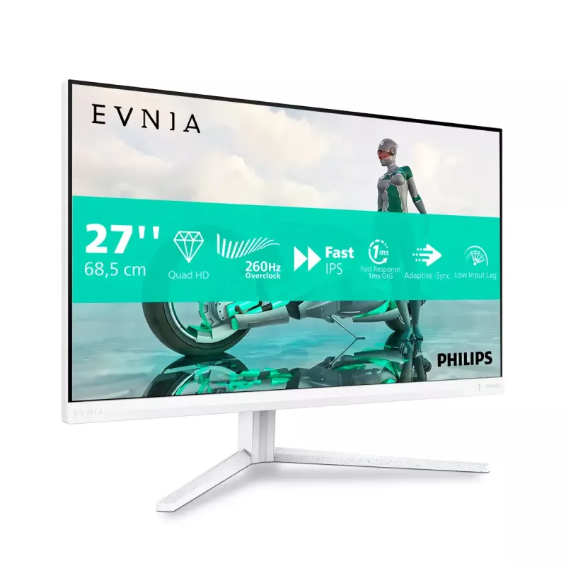 Philips Evnia 27M2N3501PA/00 kompiuterio monitorius 68,6 cm (27 colių) 2560 x 1440 pikselių Quad HD LCD baltas