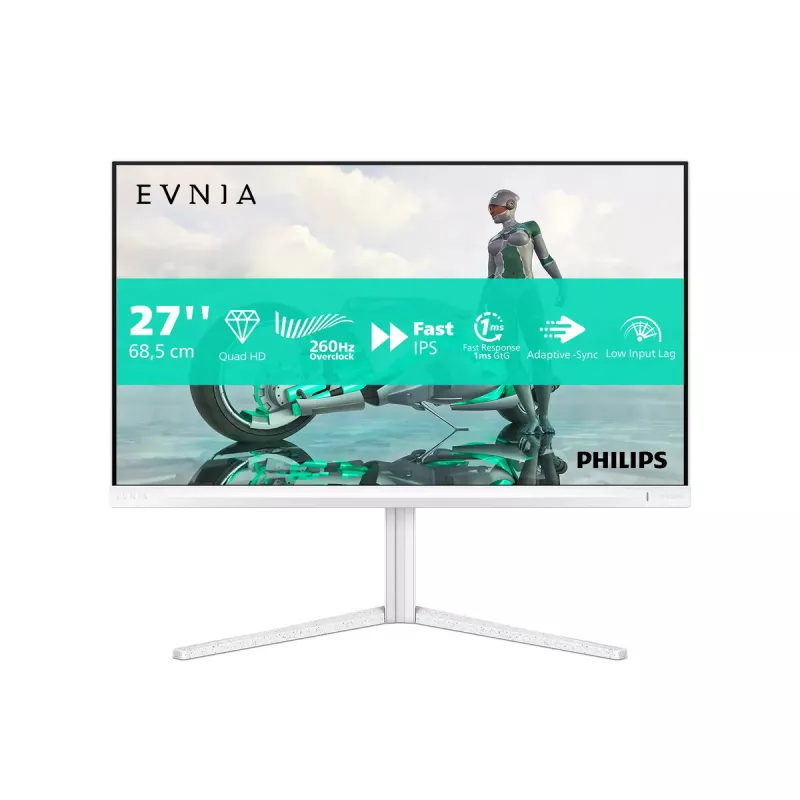 Philips Evnia 27M2N3501PA/00 kompiuterio monitorius 68,6 cm (27 colių) 2560 x 1440 pikselių Quad HD LCD baltas