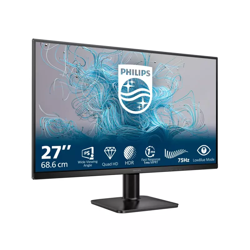 Philips 1000 serijos 27E2N1500L/00 kompiuterio monitorius 68,6 cm (27 colių) 2560 x 1440 pikselių Quad HD LED juodas