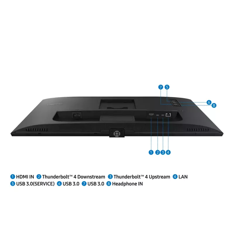 Samsung S80TB kompiuterio monitorius 68,6 cm (27 colių) 3840 x 2160 pikselių 4K Ultra HD LED juodas