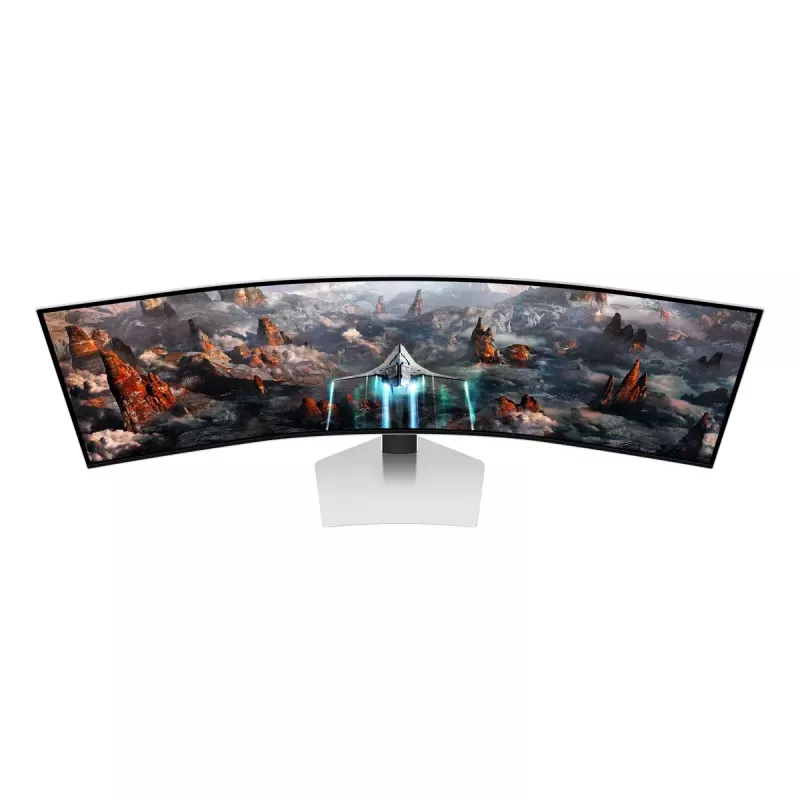Samsung G93SC monitorius 124,5 cm (49 colių) 5120 x 1440 Dual QHD OLED sidabrinis
