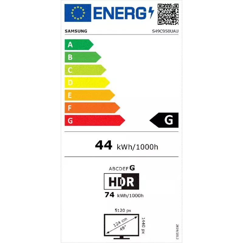 Samsung S95UC 49 colių DQHD kreivas monitorius, juodas