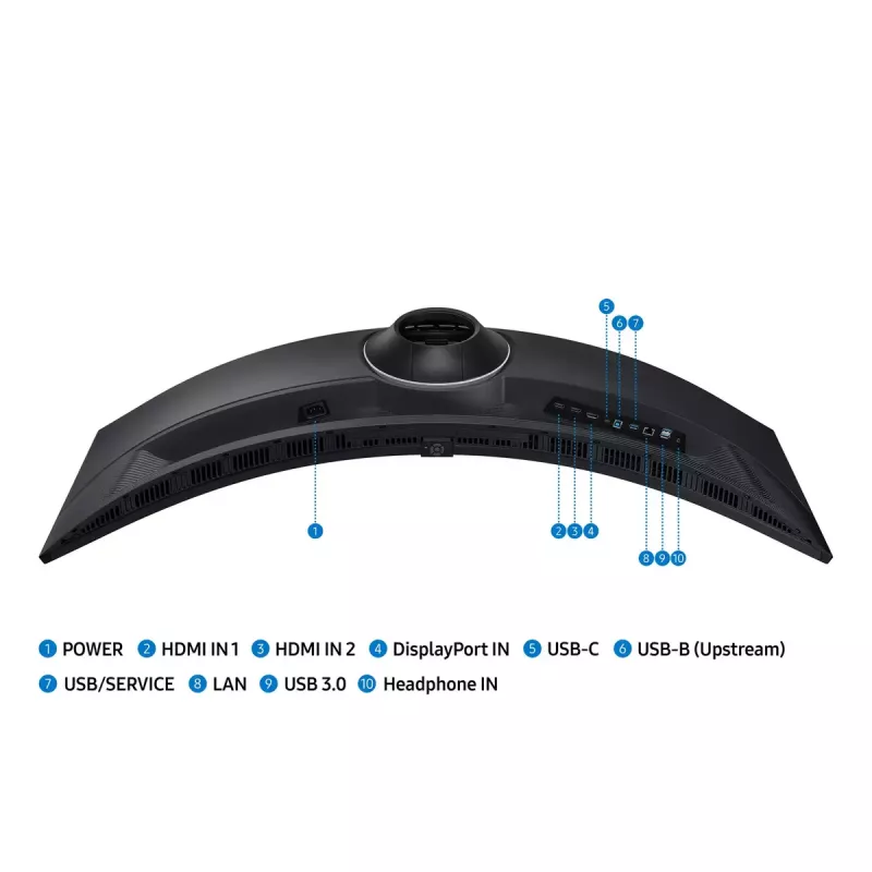 Samsung S95UC 49 colių DQHD kreivas monitorius, juodas