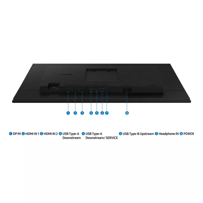 Samsung S40GD 27 colių LCD monitorius – Full HD, IPS, 100 Hz, aukštis reguliuojamas, juodas