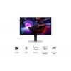 Monitorius Samsung S32FG810SU 32 colių OLED 4K UHD 2160 x 3840, 0,03 ms, VESA, aukščio reguliavimas, sidabrinis