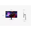 Monitorius Samsung S32FG810SU 32 colių OLED 4K UHD 2160 x 3840, 0,03 ms, VESA, aukščio reguliavimas, sidabrinis