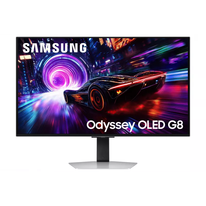 Monitorius Samsung S32FG810SU 32 colių OLED 4K UHD 2160 x 3840, 0,03 ms, VESA, aukščio reguliavimas, sidabrinis
