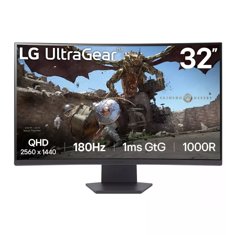 LG 32GS60QC-B monitorius 80 cm (31,5 colio) 2560 x 1440 pikselių Quad HD LCD juodas