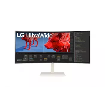 LG 38BR85QC-W kompiuterio monitorius 96,5 cm (38 col.) 3840 x 1600 UltraWide Quad HD+ baltas