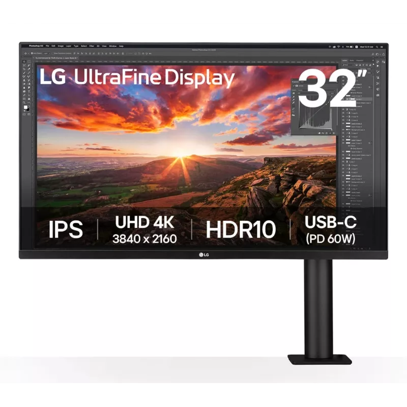 LG 32UN880K-B.AEK 31,5 colio 4K IPS monitorius