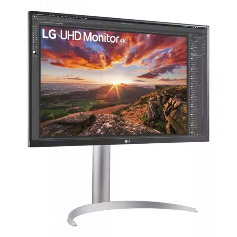 LG 27UP850K-W.AEU 27 colių 4K UHD IPS LED monitorius, 3840×2160, HDR10, 60Hz, 5ms, USB-C PD 90W, 2×USB-C, 2×HDMI, DisplayPort 1.4