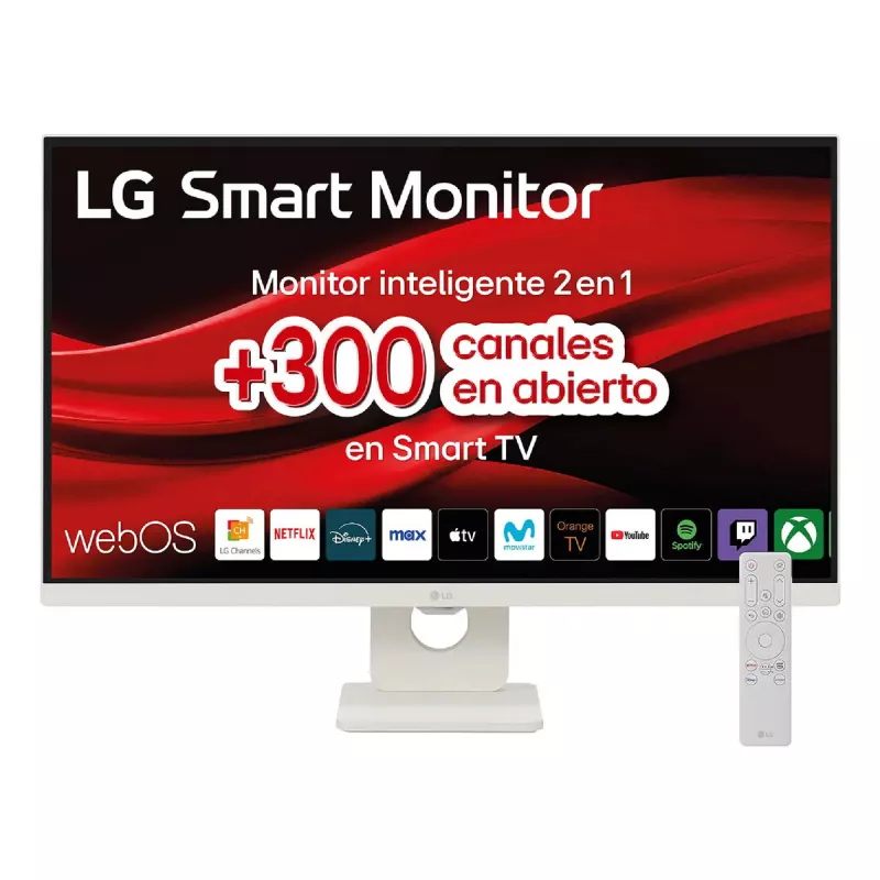 LG 27U731SA-W 27 colių 4K Ultra HD IPS LCD monitorius, 3840×2160, 5 ms, 350 cd/m², USB šakotuvas, garsiakalbiai, VESA, baltas