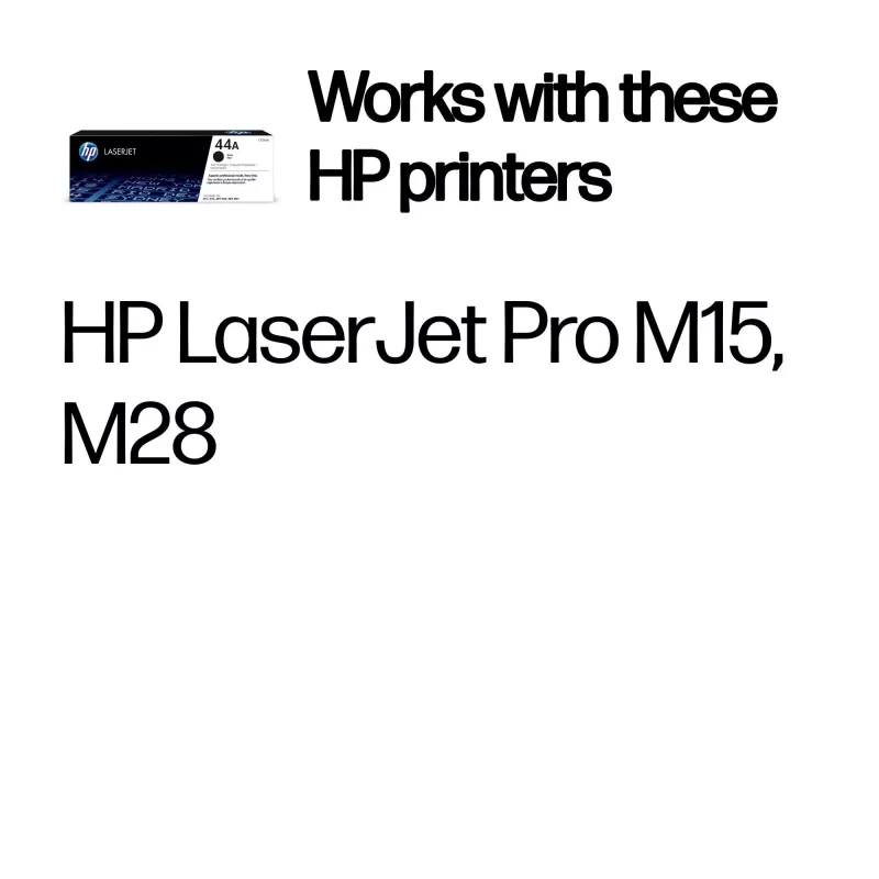 HP 44A juodas originalus LaserJet tonerio kasetė, 1000 puslapių, juoda, 1 vnt.