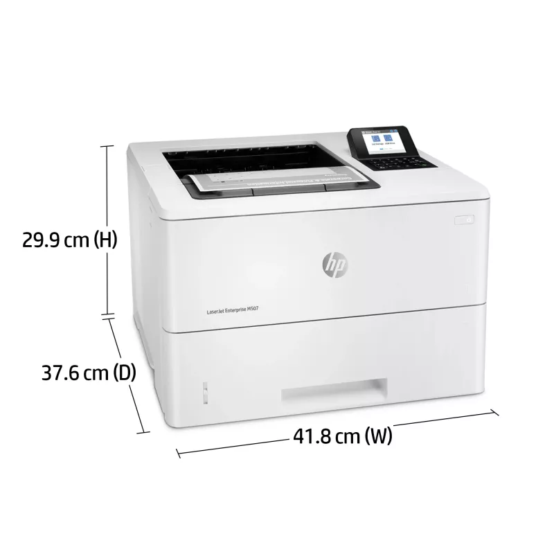 HP LaserJet Enterprise M507dn spausdintuvas, lazerinis, 1200 x 1200 DPI, A4, 43 ppm, dvipusis spausdinimas, tinklo paruoštas
