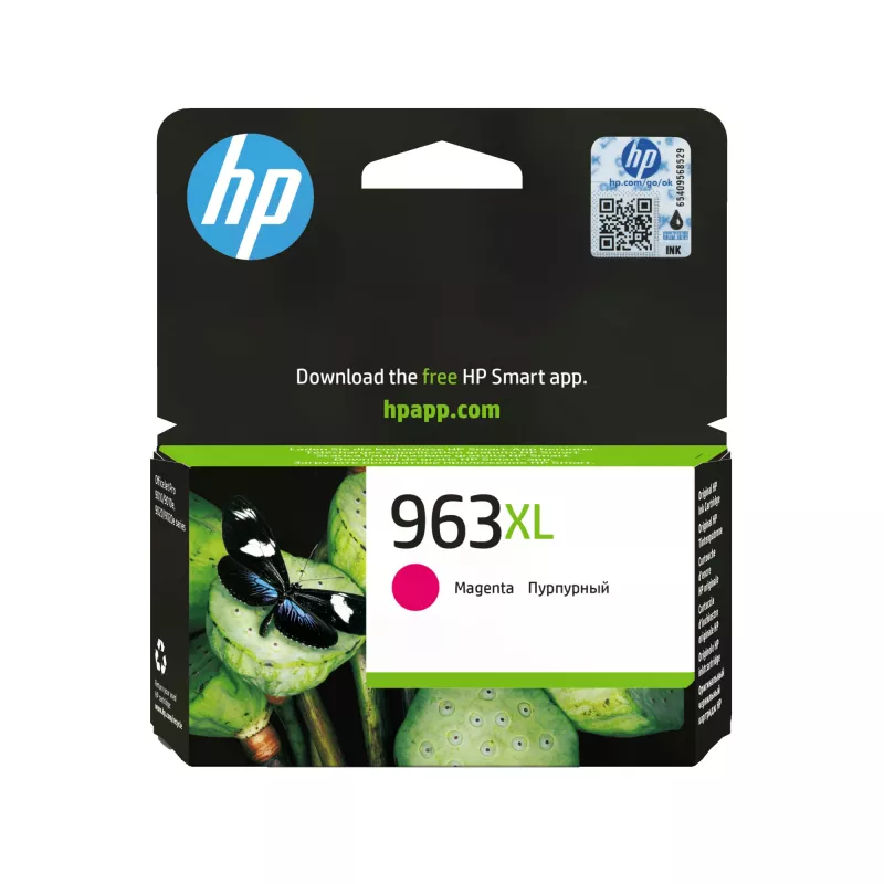 HP 963XL didelės talpos purpurinis originalus kasečių rašalas