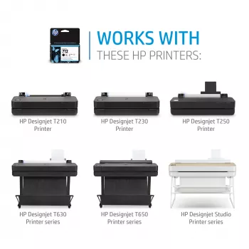 HP 712 29 ml geltona „DesignJet“ rašalo kasetė