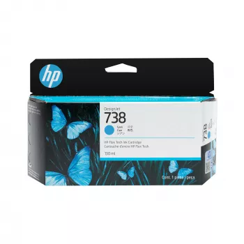 Kasetė HP 738 Cyan (498N5A) – originali HP rašalo kasetė