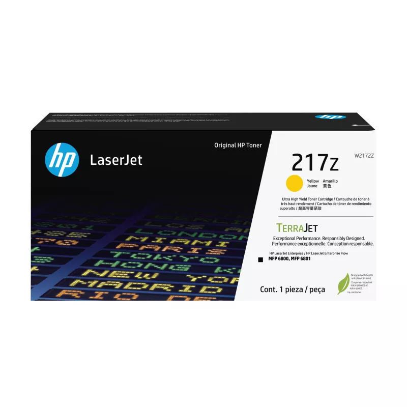 HP 217Z geltona didelės išeigos originali lazerinė kasetė (W2172Z)