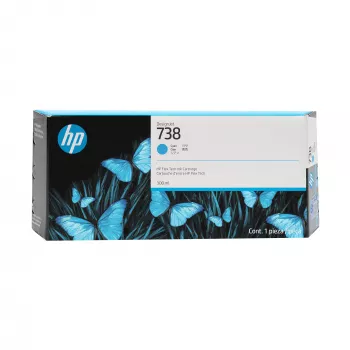 HP 738 300 ml Cian dažų kasetė su spausdinimo galvute