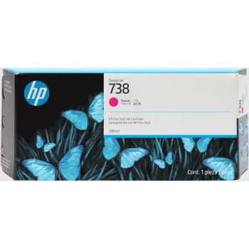 HP 738 300 ml rašalo kasetė, purpurinė, skirta HP DesignJet T850/T950