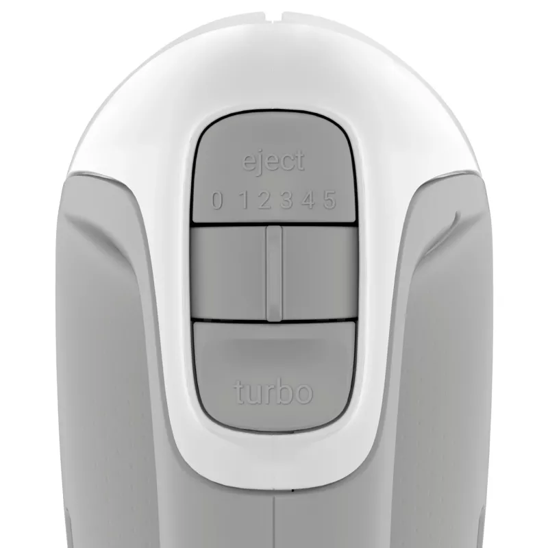 Rankinis plaktuvas Tefal Prep'Mix HT450B – 450 W, 5 greičių, turbo, metaliniai plaktuvai, baltas