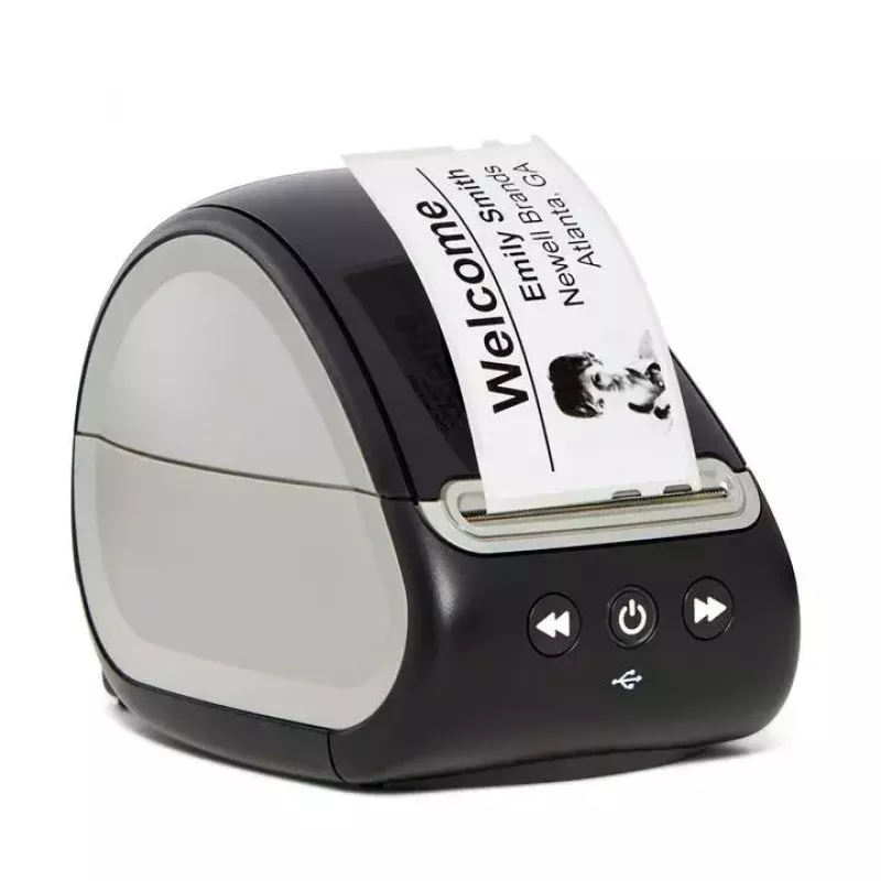 DYMO LabelWriter 550 etikečių spausdintuvas | Tiesioginis terminis spausdinimas | Automatinis etikečių atpažinimas | Spausdina adresų, siuntų, brūkšninių kodų etiketes | EU 2 kištukas