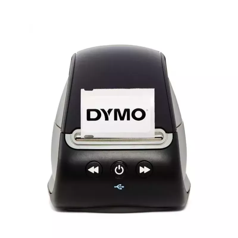 DYMO LabelWriter 550 etikečių spausdintuvas | Tiesioginis terminis spausdinimas | Automatinis etikečių atpažinimas | Spausdina adresų, siuntų, brūkšninių kodų etiketes | EU 2 kištukas