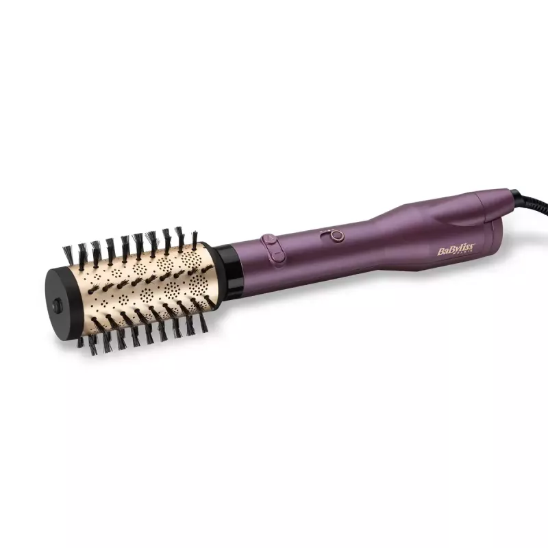 Karšto oro šukų prietaisas BABYLISS Big Hair Dual AS950E — 650 W, 2 šildymo lygiai, 5 cm antgalis, 2 šepečiai, 2,5 m laidas, Violetinė/Rožinis auksas/Juoda