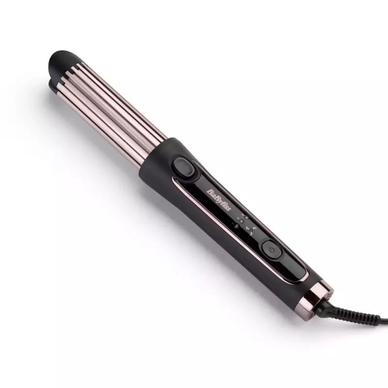 Garbanojimo žnyplės BABYLISS Curl Styler Luxe C112E — 36 mm keraminis cilindras, 160–200 °C, 32 W, LED ekranas